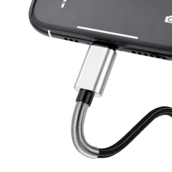 USB C to Lightning Cable Kitminun 10ft Silver-2