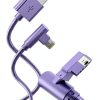 OCEEK Lightning Cable 6ft Nylon Braided 90°-1