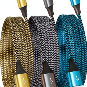SHUSEL Lightning Cable 6ft 10ft Braided Nylon-0
