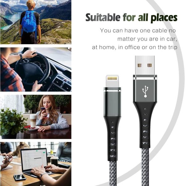 iPhone Lightning Cables DFLASHS Braided Nylon-5