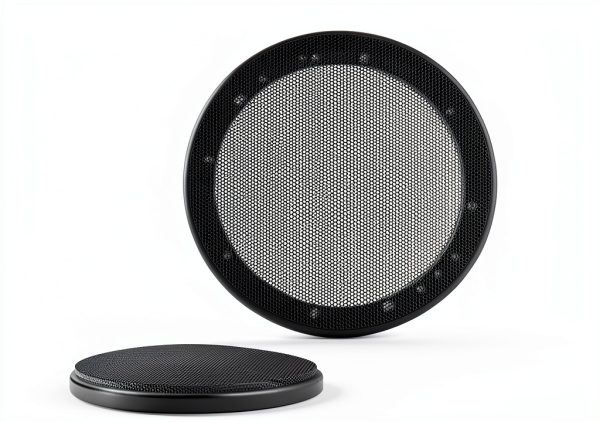 YGDMD Speaker Grill Cover Black Plastic Iron-1