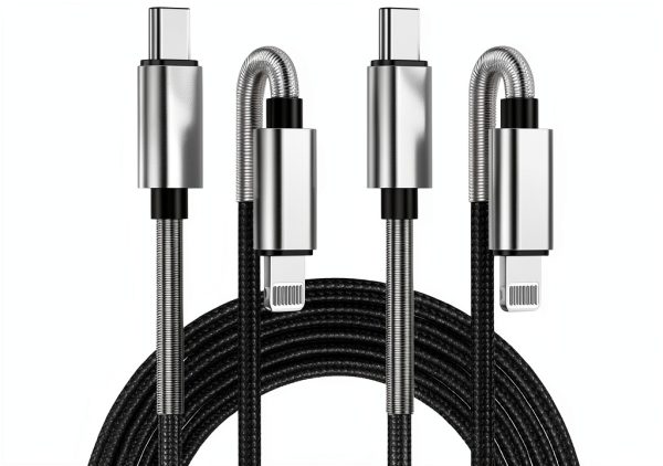 USB C to Lightning Cable Kitminun 10ft Silver-0