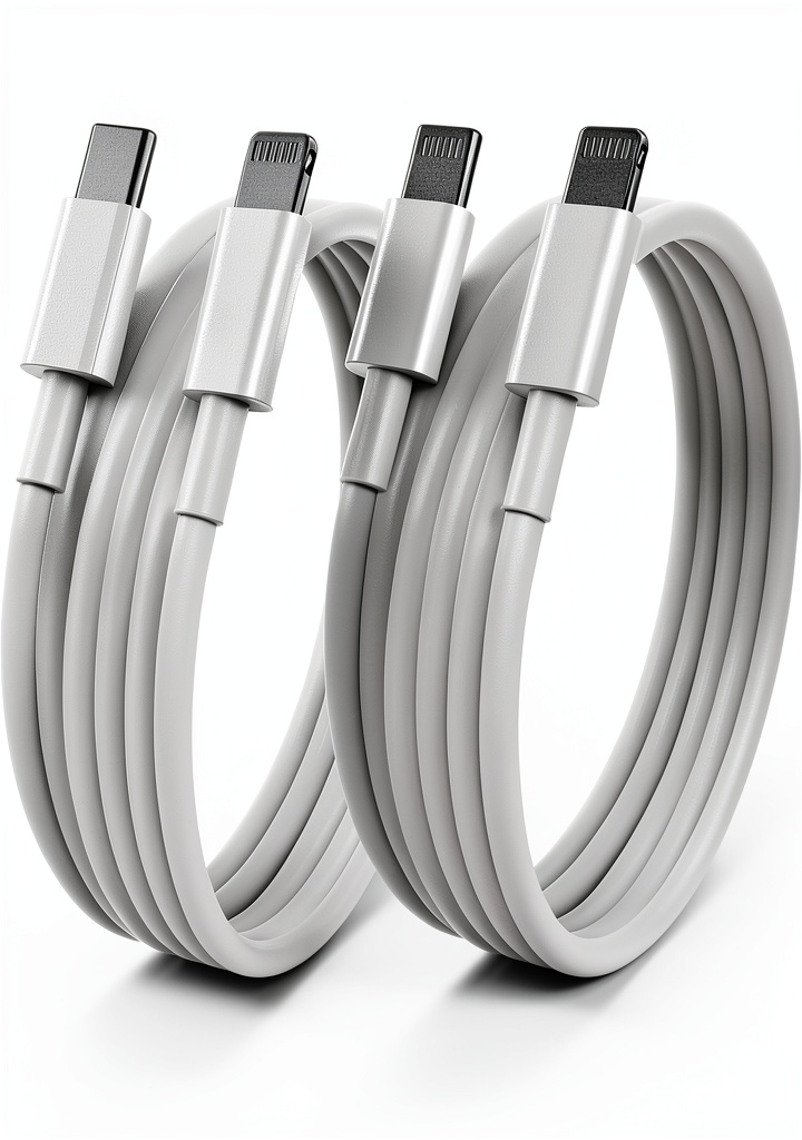 Cionum USB‑C to Lightning cable 2Pack displayed on a desk