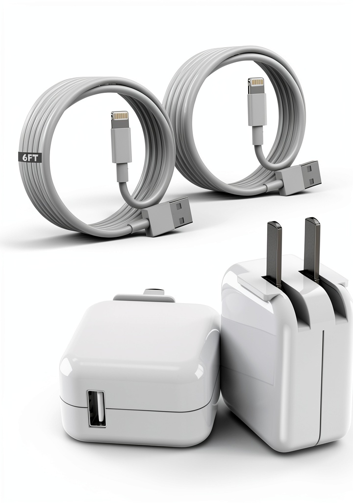 Installing GOOD EVER 12W USB Charger Fast iPhone iPad on a wooden desk