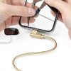 OCEEK Lightning Cable 6ft Nylon Braided 90°-3