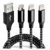 Lightning Cable MenoSupp 10ft Nylon Fast Charge-0