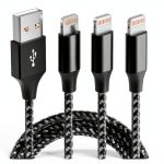 Lightning Cable MenoSupp 10ft Nylon Fast Charge-0