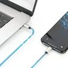 USB C to Lightning Cable Kitminun 10ft Silver-4