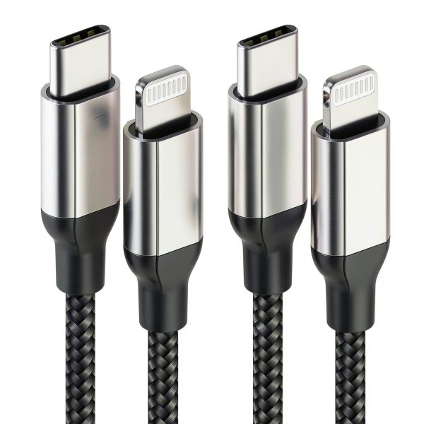 USB-C to Lightning Cable Acecene Braided 3ft-0