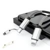 USB C to Lightning Cable Kitminun 10ft Silver-3