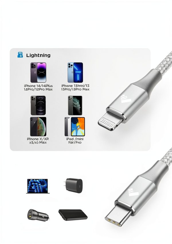 Aioneus USB C to Lightning Cable-5