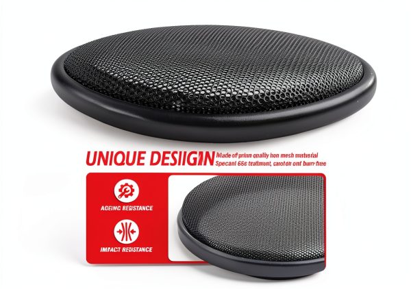 YGDMD Speaker Grill Cover Black Plastic Iron-2