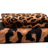 LUVIVIHOME King Brown Leopard Print Duvet Cover Set-4