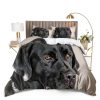 Black Animal Dog Duvet Cover Set by ZZXHG Home Bedding-0