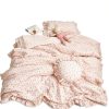 BuLuTu Kids Duvet Cover Muslin Floral Cotton-0