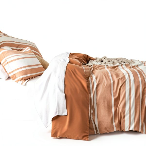 Bedsure Queen Duvet Cover Soft Polyester Stripe-4