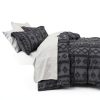 Bedsure King Duvet Cover Set Dark Grey Boho Chic 3-Piece Bedding-3