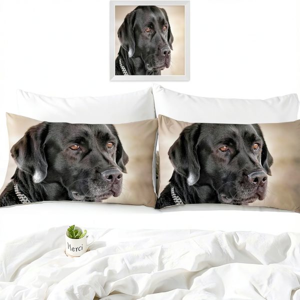 Black Animal Dog Duvet Cover Set by ZZXHG Home Bedding-2