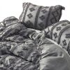 Bedsure King Duvet Cover Set Dark Grey Boho Chic 3-Piece Bedding-2