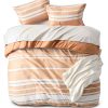Bedsure Queen Duvet Cover Soft Polyester Stripe-2