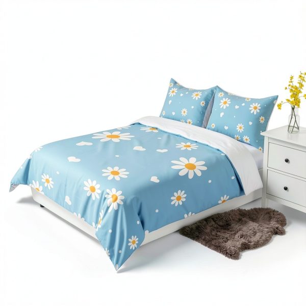 Castle Fairy Full Microfiber Duvet Cover Set Flower 01 Kids-4