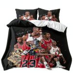 Xuan Full Size Basketball Duvet Cover Set with Pillow Shams – Modern-0