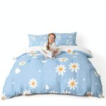 Castle Fairy Full Microfiber Duvet Cover Set Flower 01 Kids-0