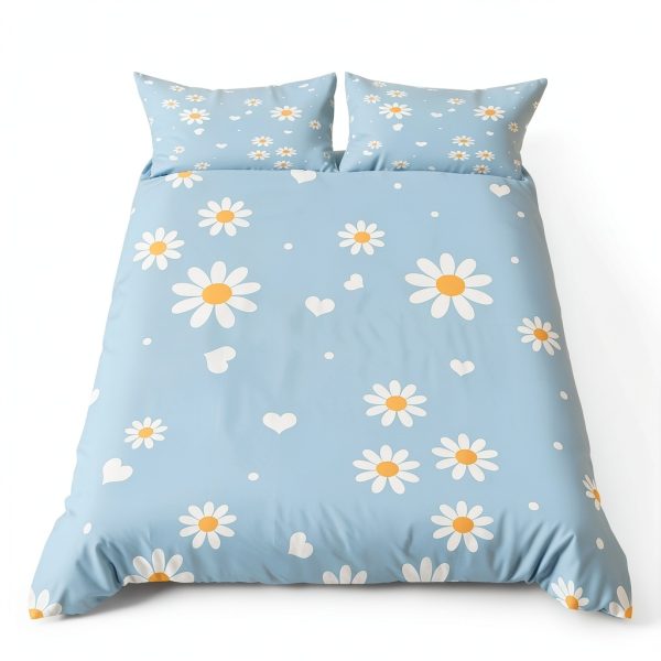 Castle Fairy Full Microfiber Duvet Cover Set Flower 01 Kids-3