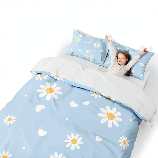 Castle Fairy Full Microfiber Duvet Cover Set Flower 01 Kids-2
